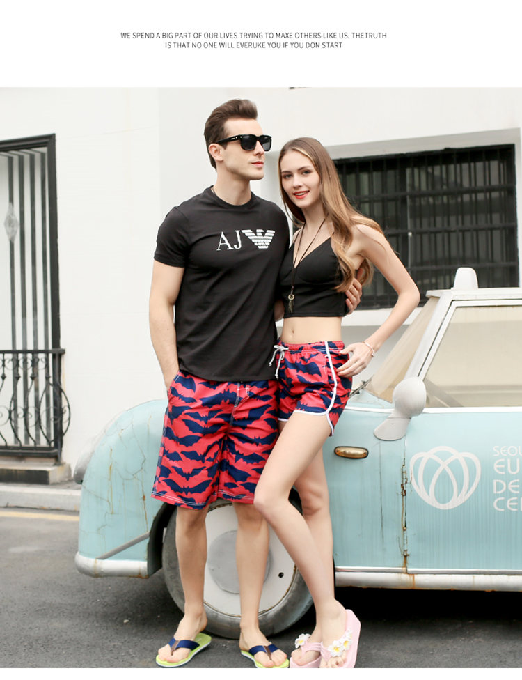 Quần short nam Youyou thể thao giải trí mùa hè quần dài năm điểm quần mùa hè bảy điểm lỏng lẻo quần nhanh nam khô 	quần đi biển tập thể