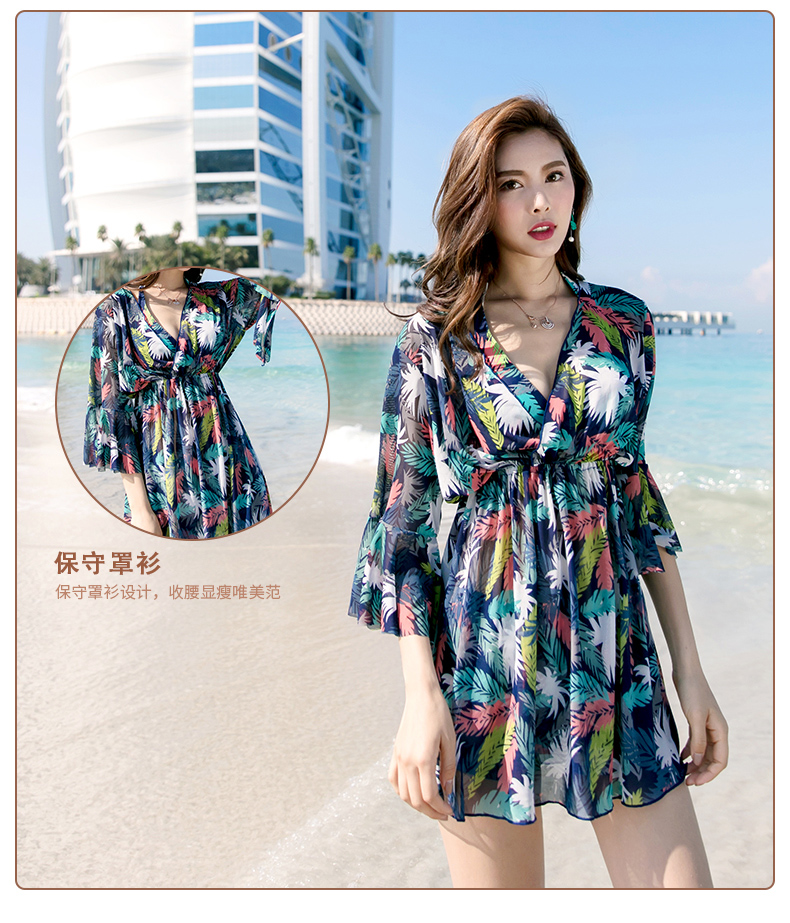 Bạn mặc đồ bơi nữ ba mảnh mùa xuân nóng bỏng Hàn Quốc nhỏ nhắn gợi cảm là áo tắm mỏng bụng bụng bikini - Bộ đồ bơi hai mảnh áo hai mảnh
