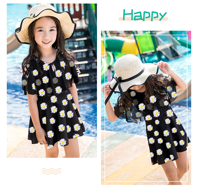 Youyou trẻ em lớn cô gái thanh lịch Xiêm công chúa áo tắm dễ thương và tinh nghịch áo tắm học sinh mới - Bộ đồ bơi của Kid mua do boi cho be