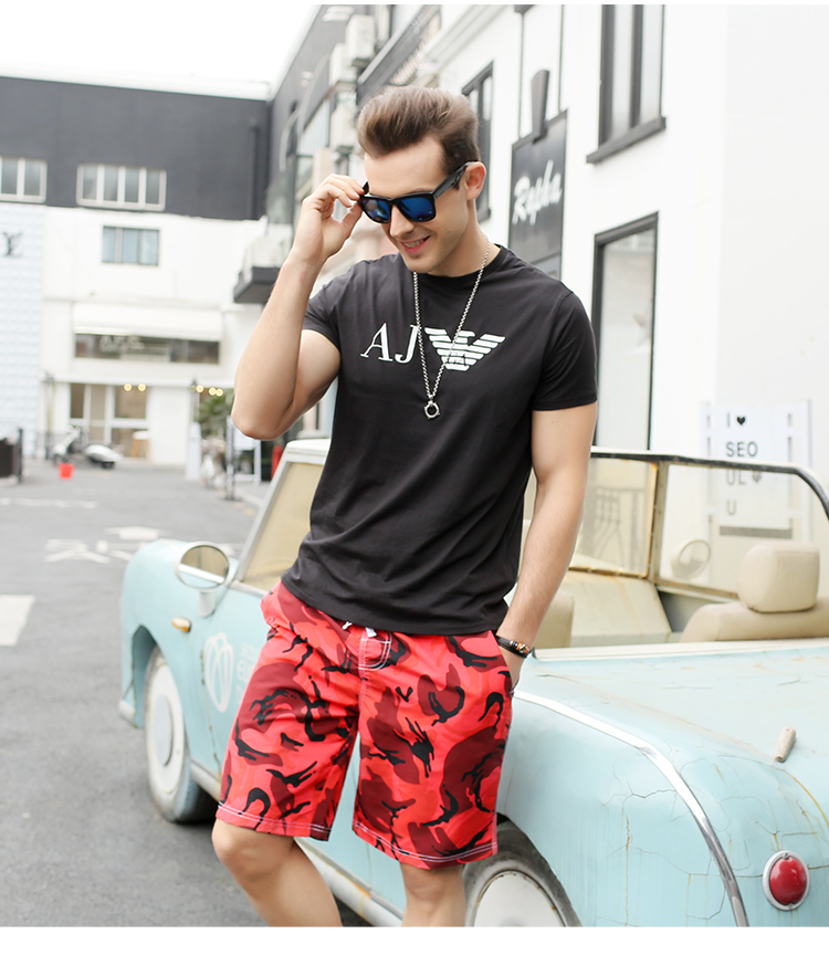 Youyou quần đi biển bên bờ biển kỳ nghỉ quần short mùa hè nhanh khô quần lớn thể thao năm điểm quần thường quần short 7 màu đi biển	