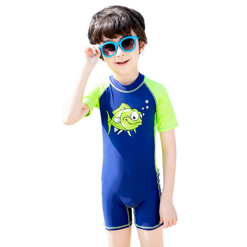 [USD 26.91] Yuyou Children's Swimsuit Boys' Swimsuit Boys' Split Middle
