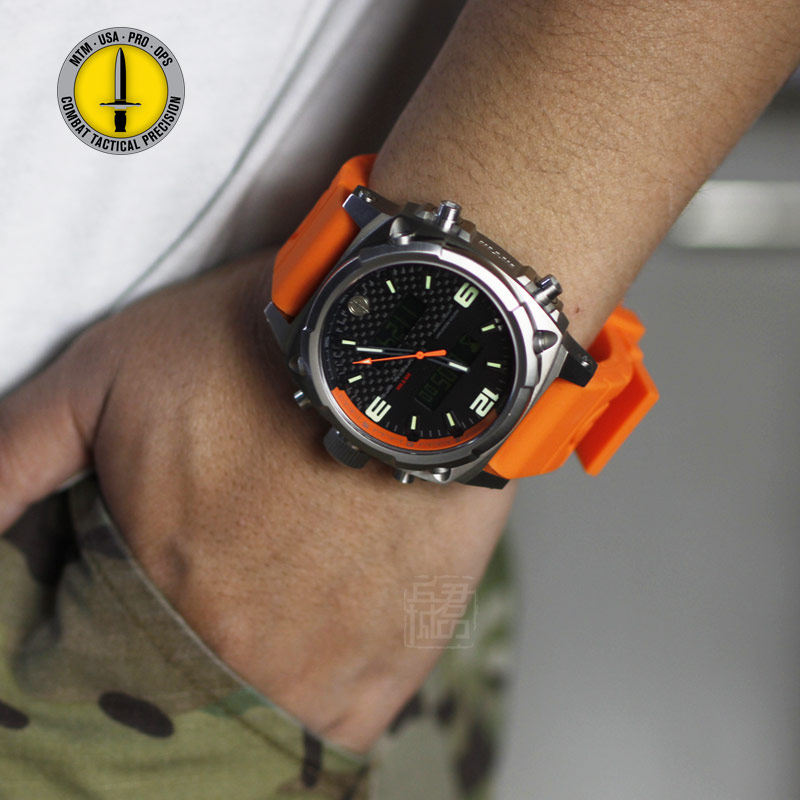 MTM - Striker II multi - function fan tactical table double display alarm clock watch 100M dive waterproof