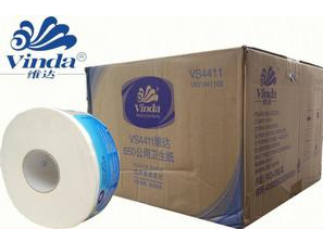 Vida large roll paper double layer public toilet paper hotel office large plate paper household special package 12 rolls VS4411