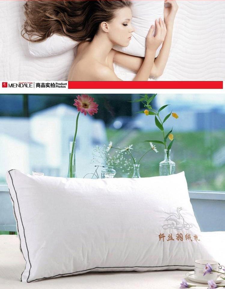 Lông nhung mềm xuống gối gối Bông cotton tinh khiết đặc biệt cung cấp chính hãng đôi gối đơn có thể giặt được gối cao su non babymoov