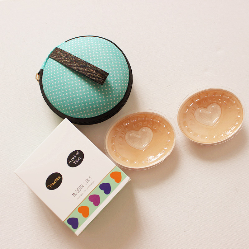 Hiện đại Lucy Nippies Skin Fine Fabric Silicone Breath Ngực Sticker Chống phồng 2 cặp các mẫu dán ngực đẹp
