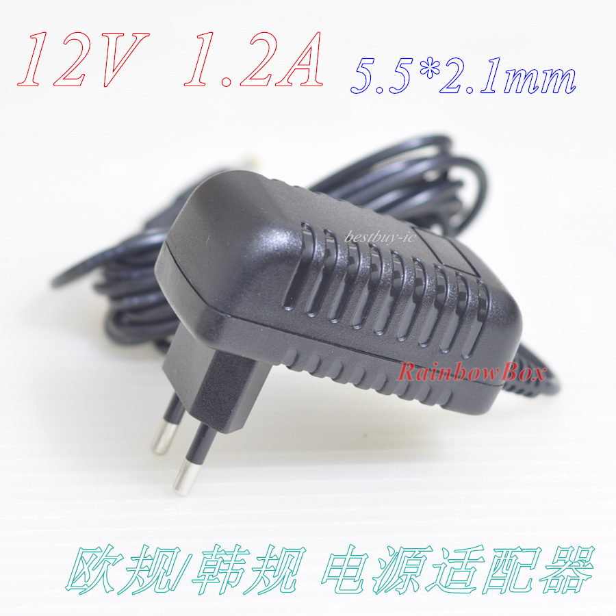 Clear cabin price Euro gauge 12V 1 2A UEFA Korea gauge power supply Plug Foot 5 5 * 2 1mm