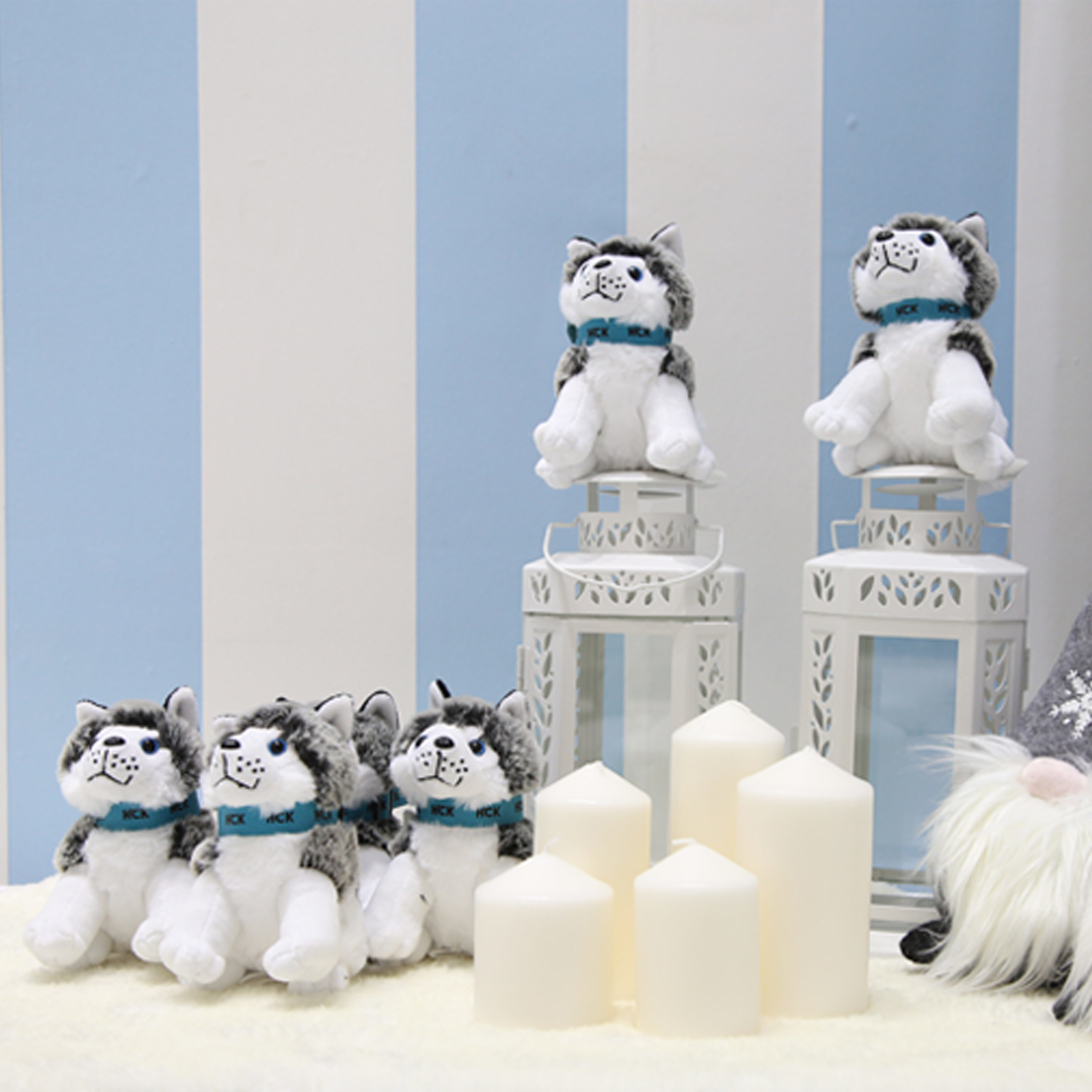 HCK Hasky plush toy dog dog dog puppy doll doll doll number 1