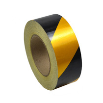 Red and white traffic reflective stickers yellow warning strips red film floor marking tape black safety warning tape