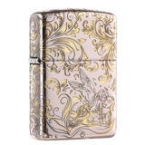 zippo Мужская латунная зажигалка на керосине, зеркальный эффект, делается под заказ, для влюбленных, подарок на день рождения