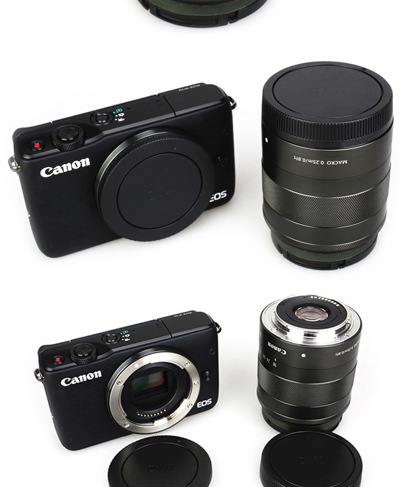 JJC Sony micro camera đơn Vỏ máy ảnh Canon DSLR + nắp lưng ống kính Nikon Panasonic Olympus M43 lưỡi lê đơn A6000 A7 5D2 5D3 5D4 70D D90 D800 - Phụ kiện máy ảnh DSLR / đơn tripod máy ảnh nhỏ gọn