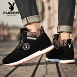 Playboy, спортивная зимняя высокая флисовая удерживающая тепло повседневная обувь для отдыха, в корейском стиле