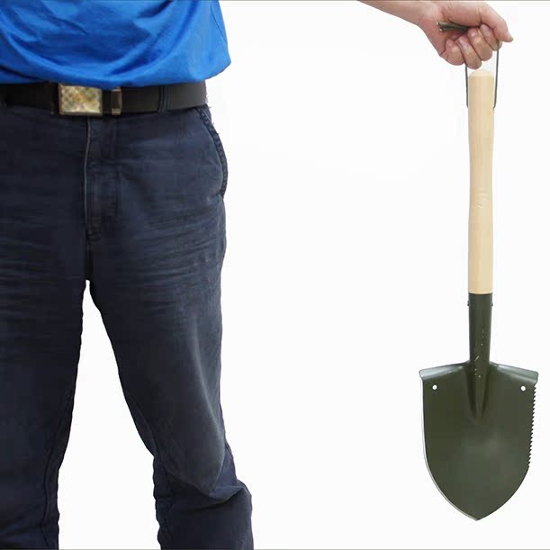 Minghui equipment Small army shovel Sapper shovel Wooden handle shovel Army shovel Outdoor camping shovel Vehicle shovel