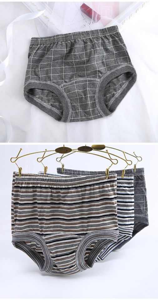 Bác đồ lót trung niên và trung niên cotton nam cao tuổi eo cao tóm tắt quần tất rộng không biết đồ lót 13158-6 noi y cao cap