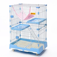 Двойная слоя кошачья клетка синяя