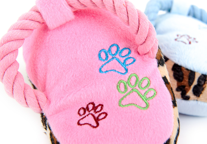 Short đồ chơi âm thanh thú cưng dép chó mèo đồ chơi Teddy vật nuôi cung cấp chó cắn cắn mol đồ chơi xương đồ chơi cho chó