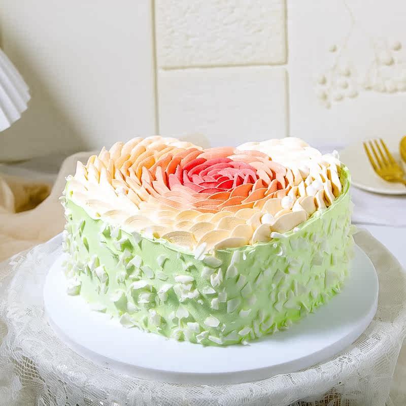 Cake Model Emulation 2022 New Eu Type Heart Shaped Mesh Red Cartoon Pop Fake Cake Birthday Cake Closet Sample