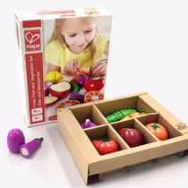 Hape 水果蔬菜切切乐男女孩宝宝厨房过家家木质儿童益智玩具礼物