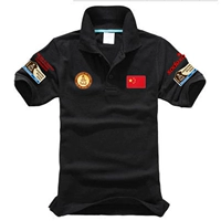 POLO áo sơ mi nam ve áo đầu máy xe lửa cảng gió nửa tay áo thun Paul áo thun nam in cờ nước ngắn tay áo thun polo nam