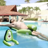 Y33 Авокадо фруктовые надувные и арматуру плавучий ряд/Водный развлечение/плавающая кровать -плавание/крытое открытое двойное сиденье