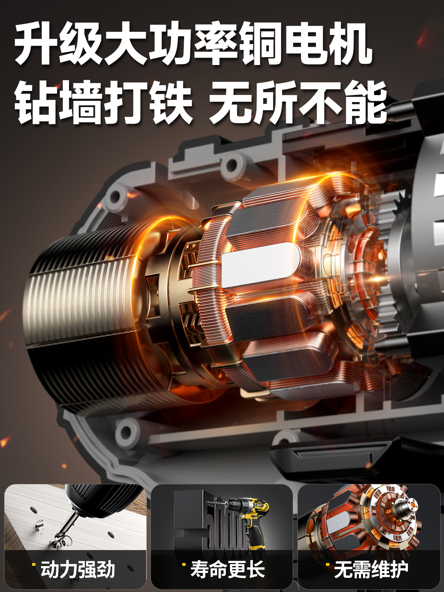 Tool Set for Home Use, Multifunctional Hardware, Electrician, Carpenter, Car Repair, Electric Drill, Power Tool Box Combination, Complete Set