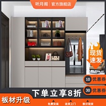 Atmospheric door shoe cabinet Entrance cabinet Light luxury large capacity storage integrated wall household simple modern foyer cabinet