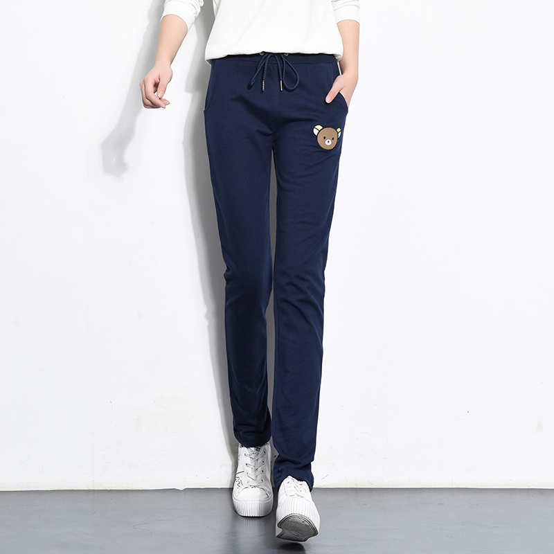 Xuân Thu quần mới womens trẻ em lớn sweatpants bông cơ thể bình thường xà cạp nhỏ cô gái quần ở trẻ em quần lớn