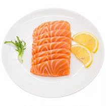 Value-added spot 400g pure fresh Norwegian peeled chilled salmon sashimi mid-section imported airborne seafood sashimi