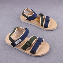 Broken code foreign trade shoes Japanese single couples Velcro sandals fashion small fresh Joker slippers V soles casual shoes