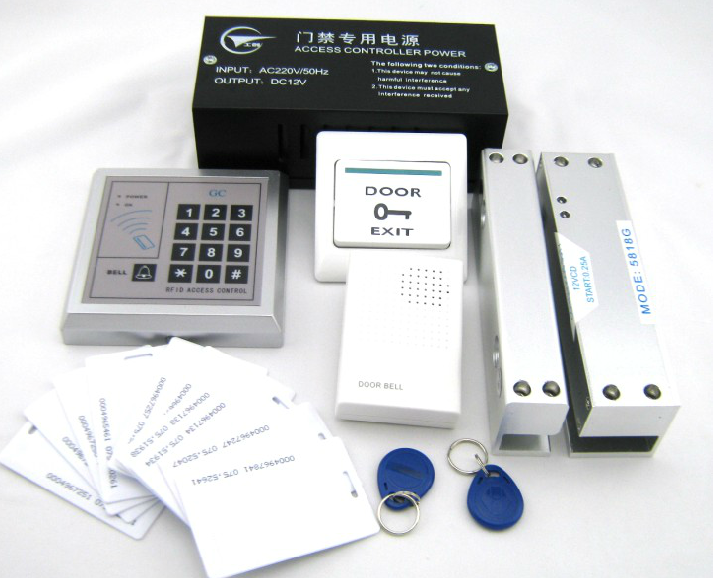 Electronic lock door access sensing lock access glass door lock electronic door lock whole suit double door pack installation