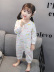 mùa xuân và mùa thu bông bé 1-3 jumpsuitspring năm bé cũ mỏng 2 bé gái quần áo trẻ em nhà mùa hè dài tay áo công chúa. 