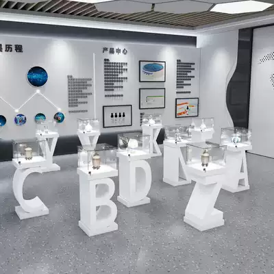 Jewelry cabinet glass cabinet accessories personality booth exhibition stand art new creative exhibition display cabinet baking paint