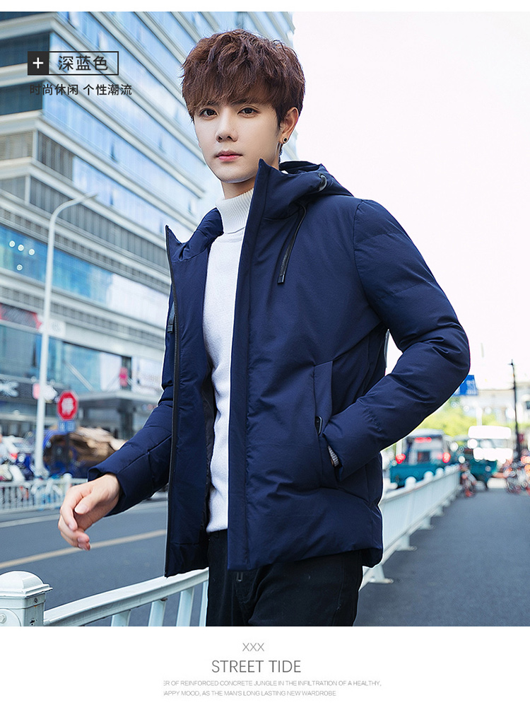 Playboy Men Down Cotton Winter New Hàn Quốc Áo khoác cotton nam dày mùa đông áo jean nam