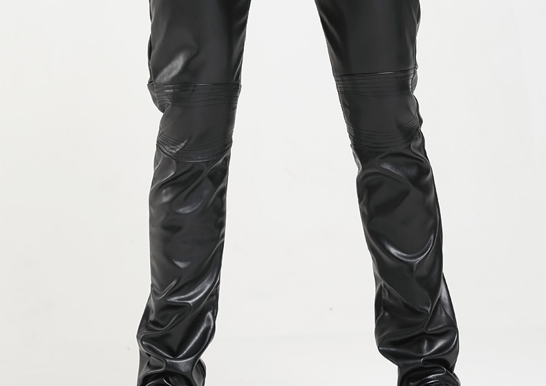 Pantalon cuir homme droit pour jeunesse PU pour hiver - Ref 1476897 Image 56