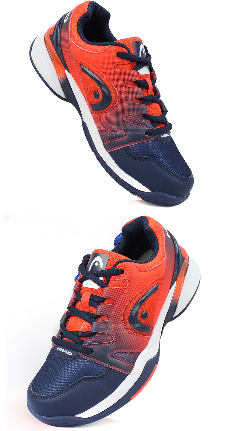 Giày tennis Hyde HEAD trẻ em và nam giới và phụ nữ mô hình Velcro ren giày neon chịu mài mòn sốc hấp thụ giày thể thao giá rẻ
