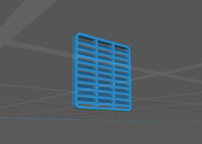 Simulation ship for shutter heat dissipation port (photo-curing printing)