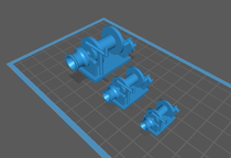Winch tail winch tail windlass simulation winch (light curing printing)