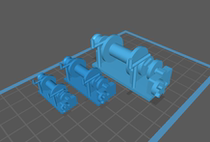 Windlass single sprocket windlass simulation ship (light curing printing)