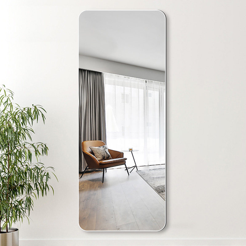Mirror Full-body Mirror Female Full-body Mirror Wall-mounted Adhesive Brief no frame dorm room Full-body Mirror Dorm Wall wall Mirror Wall-mounted