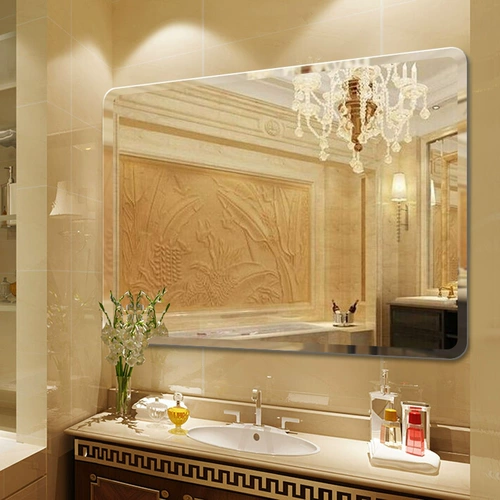 Зеркало в ванной комнате, туалет для зеркала в ванной, туалет для макияжа, туалет, туалет, простое безрамное зеркало Стена Европейский стиль