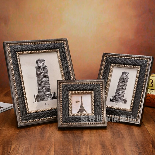 镜界世家 Ретро фоторамка из натурального дерева, ностальгия, 10 дюймов