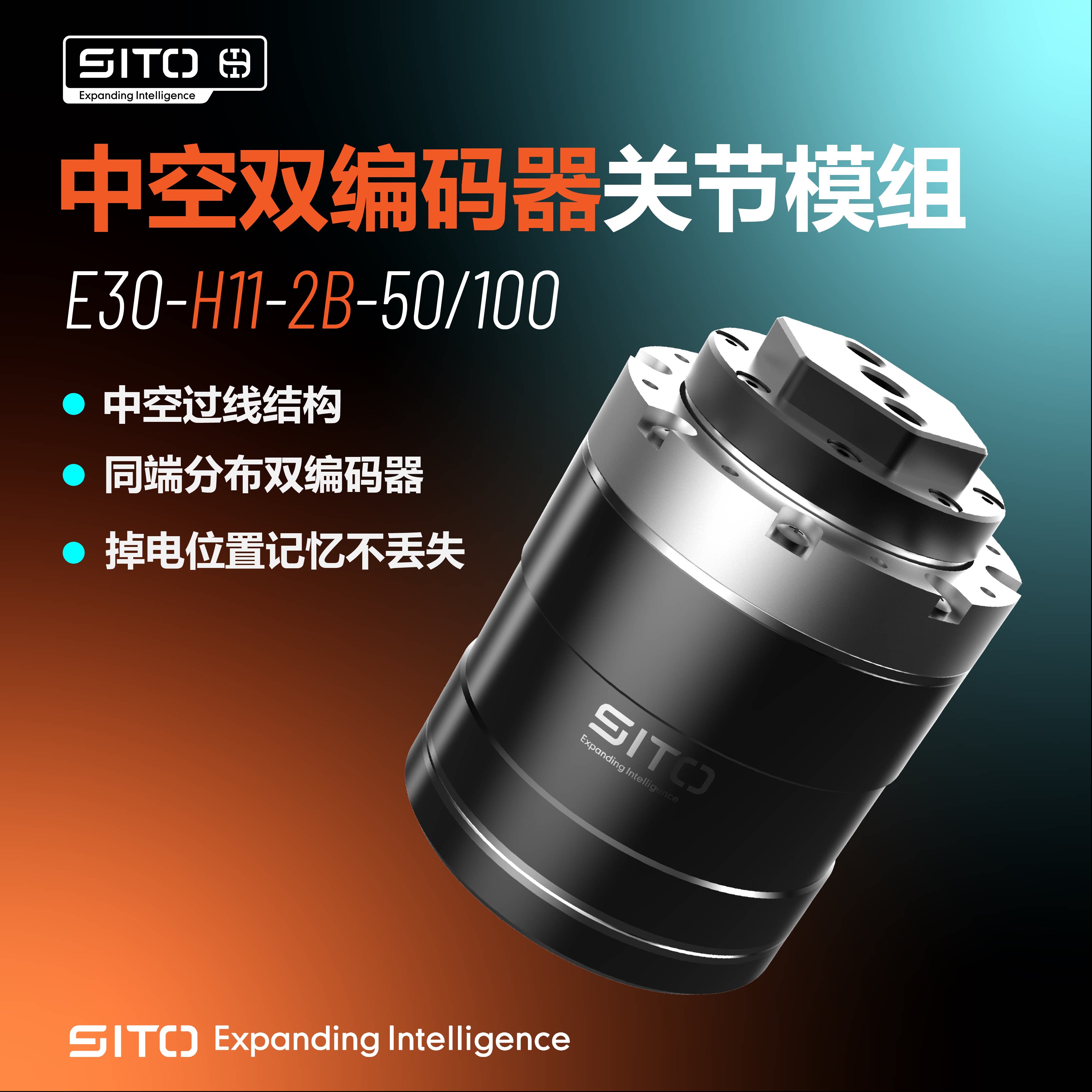 E30-h11-2b-xx hollow dual encoder joint module, the all-rounder in the ...