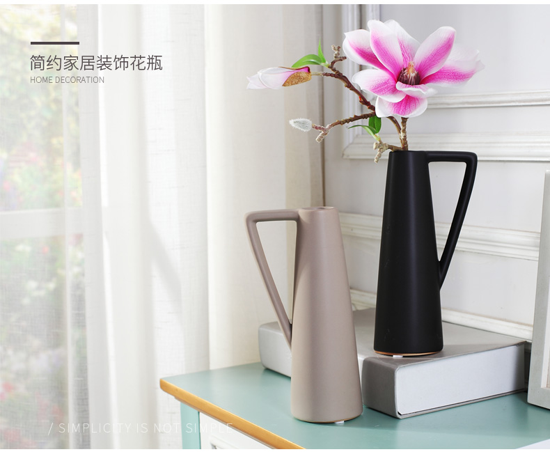 Nordic contracted modern vase household act the role ofing is tasted wine sitting room adornment furnishing articles furnishing articles creative ceramics vase