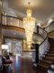Duplex Staircase Chandelier, Light Luxury Villa Lobby Crystal Lamp, Modern Simple Creative Rotating Staircase Lamp, Long Chandelier