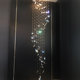 Villa Duplex Staircase Crystal Chandelier Light Luxury Living Room Lamp Butterfly Loft High Ceiling Hollow Apartment 2024 New Model