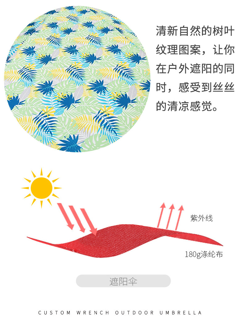 野人谷户外遮阳庭院伞别墅花园香蕉伞3米大太阳伞室外阳台遮阳伞详情4