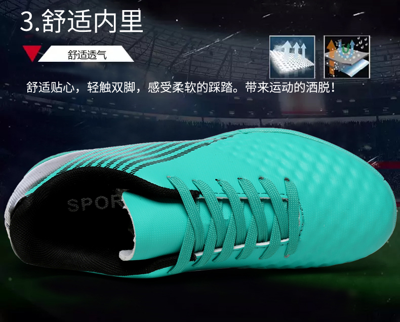 Dan Bulun 2018 mới bị hỏng móng tay trẻ em đào tạo giày nam và nữ dành cho người lớn cỏ nhân tạo giày bóng đá 44 yards giày thể thao nam sneaker