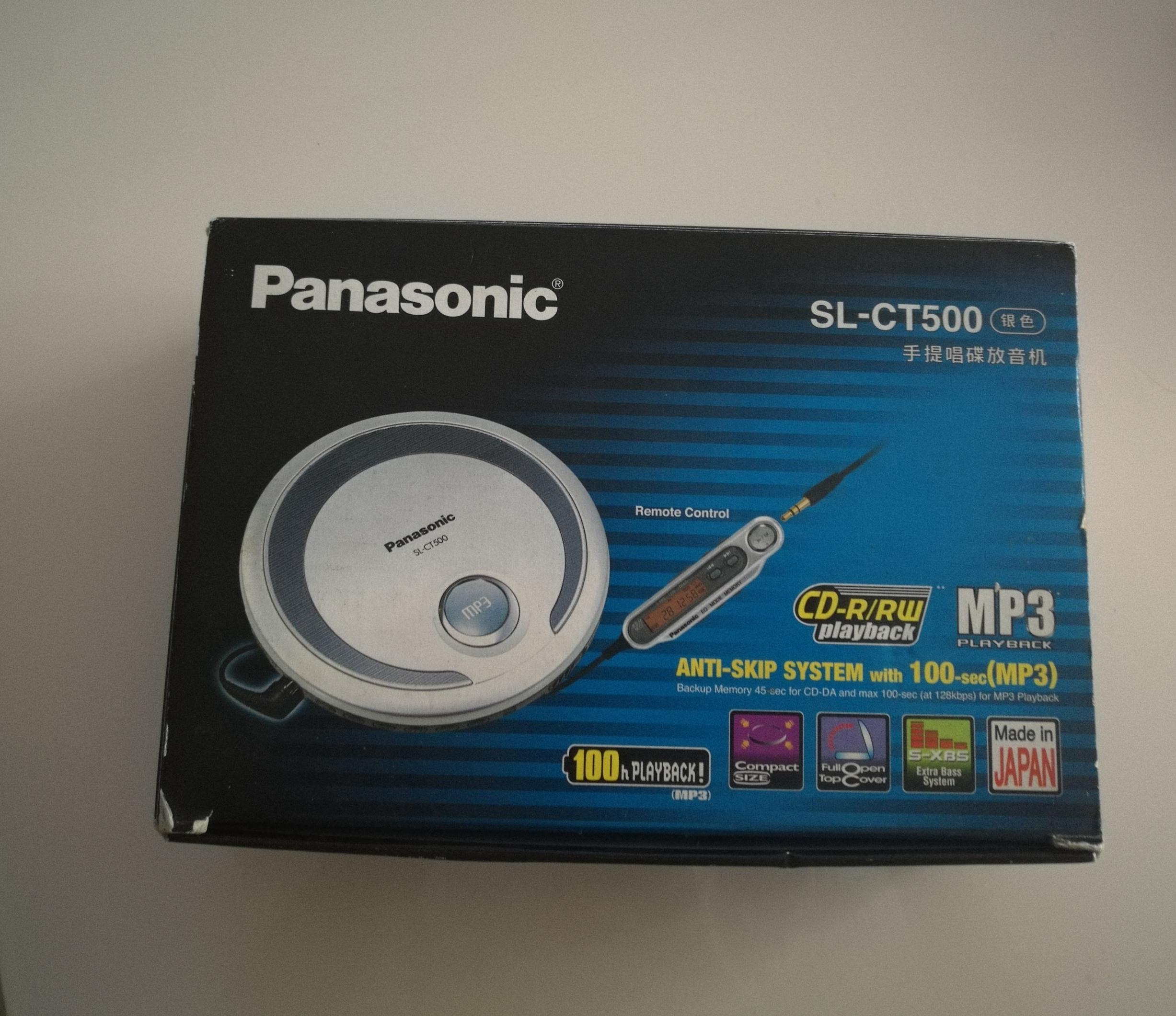 Panasonic SL-CT500 laser record machine CD with body listening stock sample machine to be full of color accessories