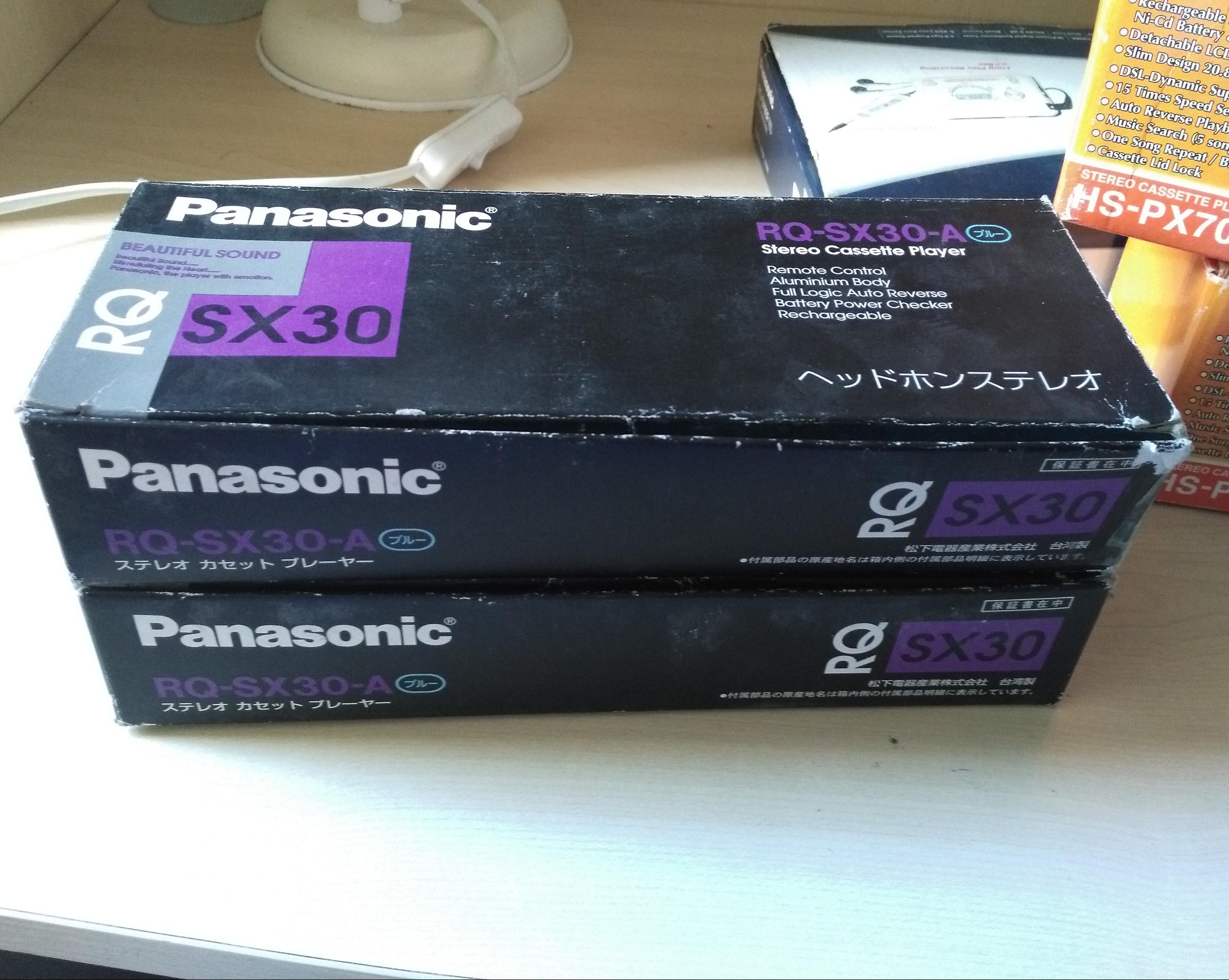 Stock a full set of Panasonic RQ-SX30 Tape walkman Cassette player Single player