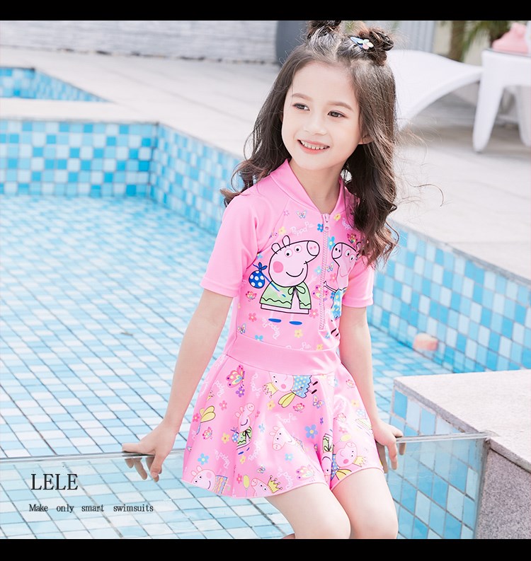 Đồ bơi bé gái kiểu váy công chúa cho bé phiên bản Hàn Quốc của đồ bơi dễ thương Đồ bơi cho bé gái 1-3 tuổi 6 - Bộ đồ bơi của Kid đồ bơi cho bé trai 1 tuổi