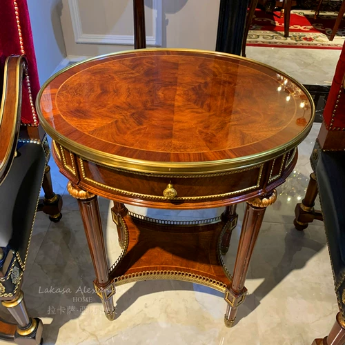 Овальный европейский стиль гостиная изысканный диван журнальный столик